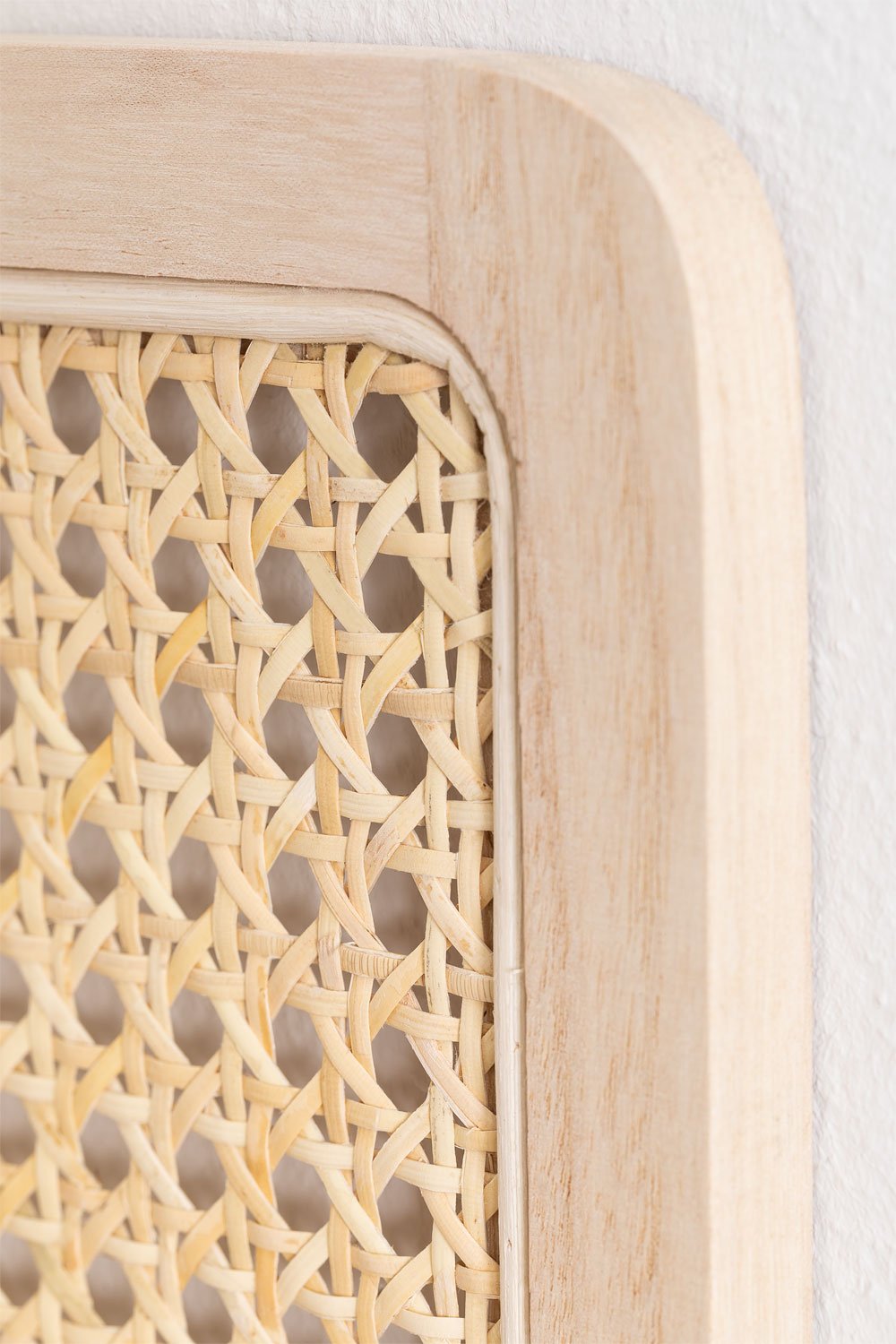 Rattan Wall Coat Rack with Shelf Riley , gallery image 4