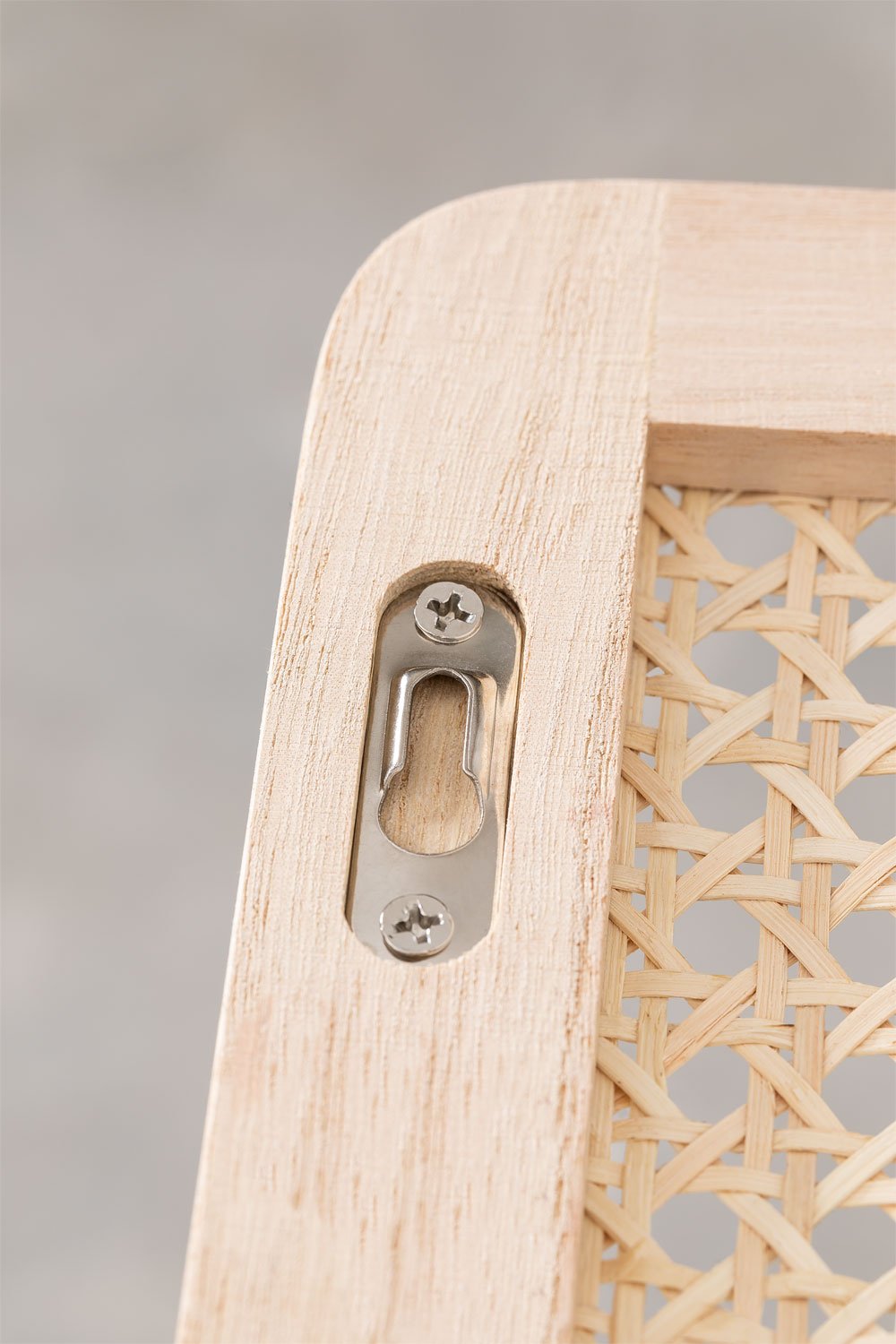 Rattan Wall Coat Rack with Shelf Riley , gallery image 6