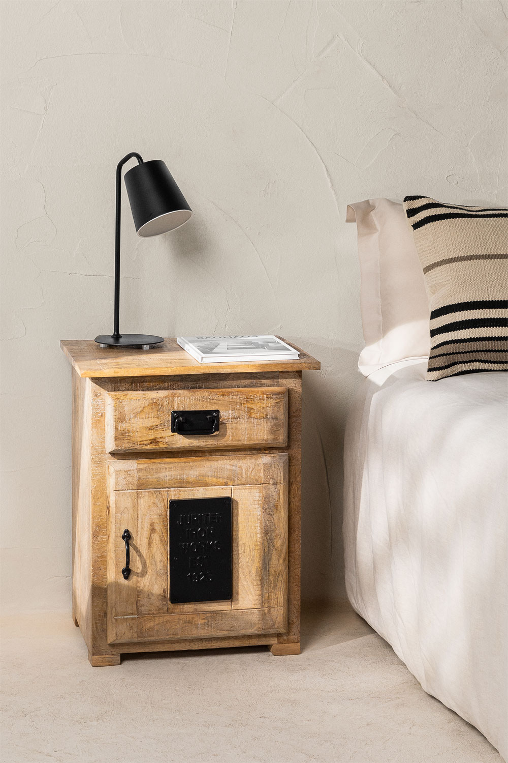 Mango wood nightstand deals homegoods