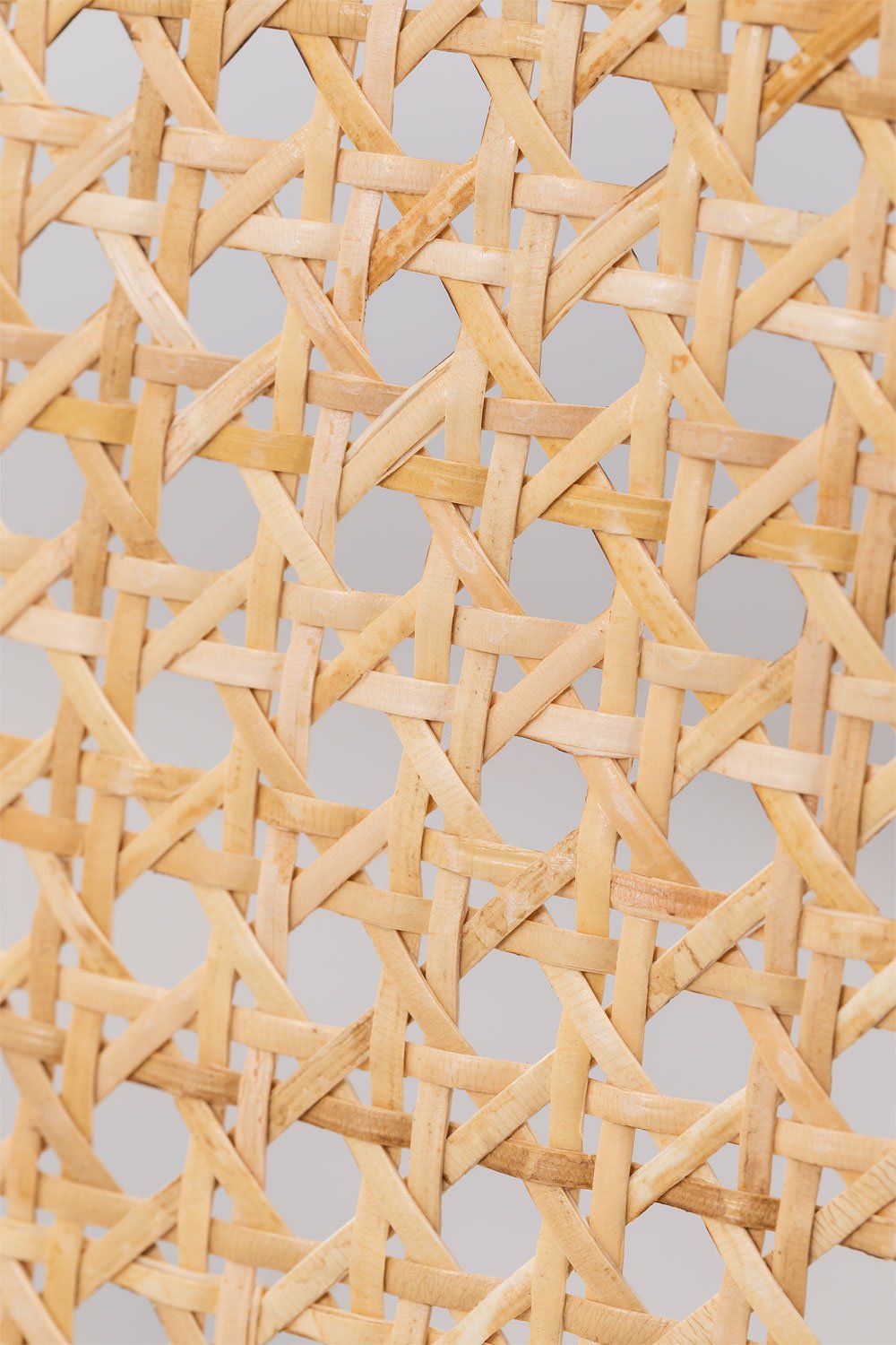 Pack of 2 Dining Chairs in Ash Wood and Rattan Upholstered Lali, gallery image 6