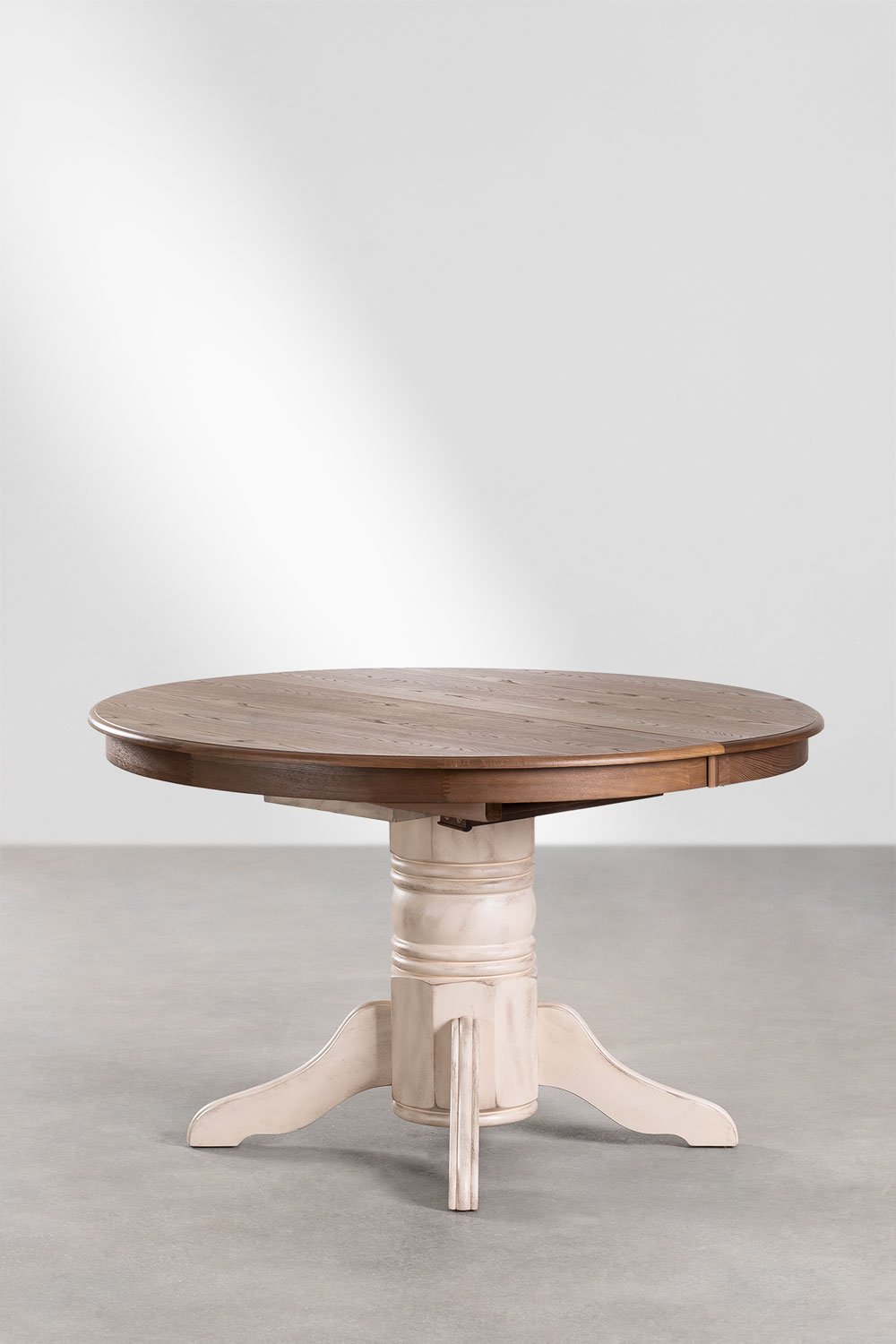 Oval Wooden Extendable Dining Table (128-178x120 cm) EKTRA, gallery image 2