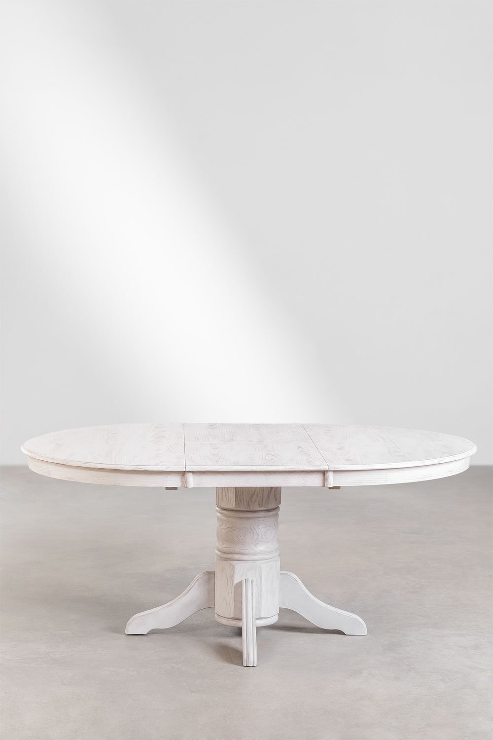 Oval Wooden Extendable Dining Table (128-178x120 cm) EKTRA, gallery image 3