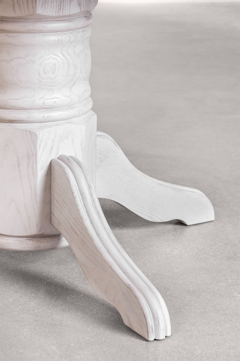 Oval Wooden Extendable Dining Table (128-178x120 cm) EKTRA, gallery image 6