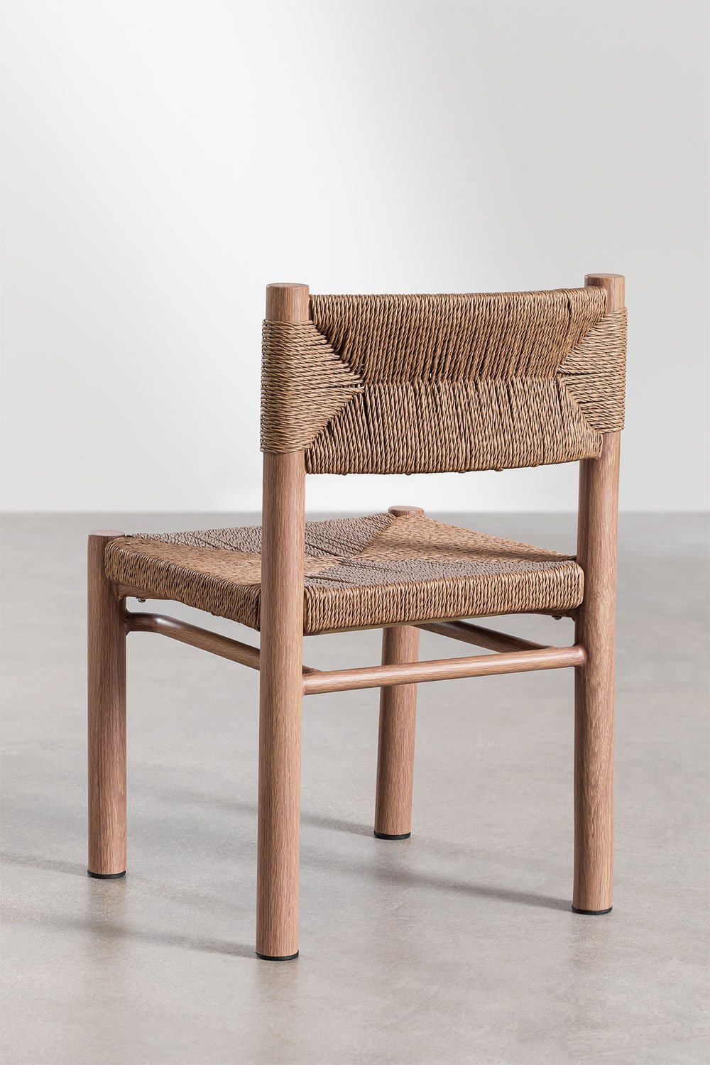 Greitiel synthetic wicker and aluminum dining chair, gallery image 4