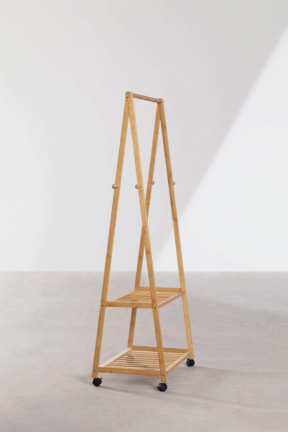 Kerk bamboo coat rack with shoe rack, gallery image 4