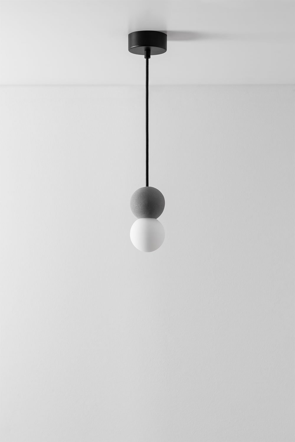 Bublik Cement Ceiling Lamp, gallery image 1