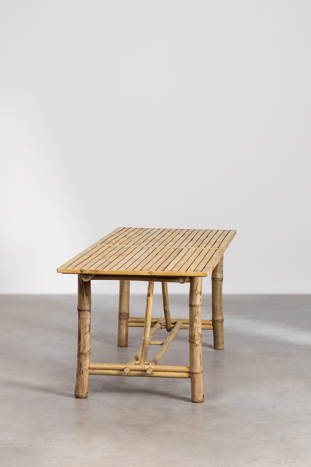 Senia rectangular bamboo garden table, gallery image 3