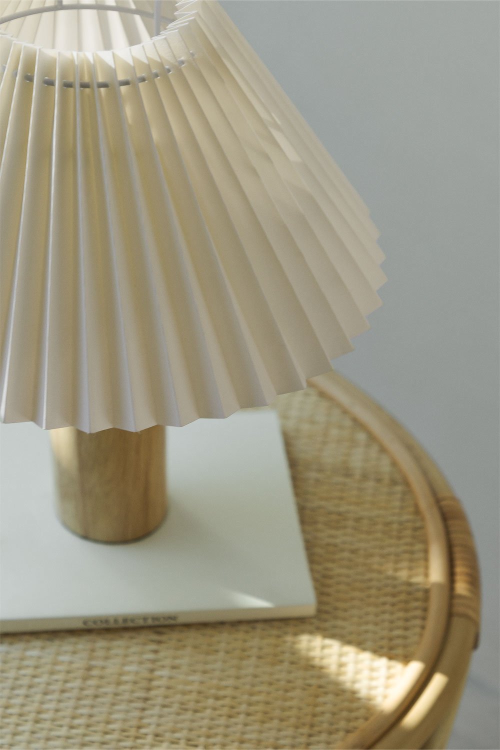 Gaines Rubber Wood Table Lamp, gallery image 2