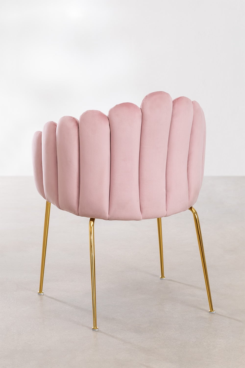 Set of 4 dining chairs with armrests in Markina velvet, gallery image 4