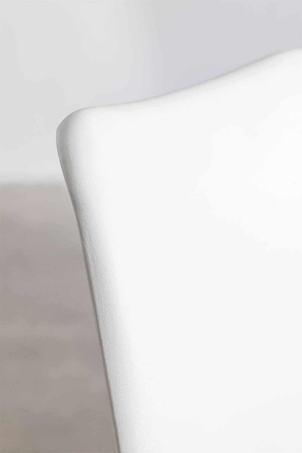 Nordic polypropylene and beech wood dining chair, gallery image 6