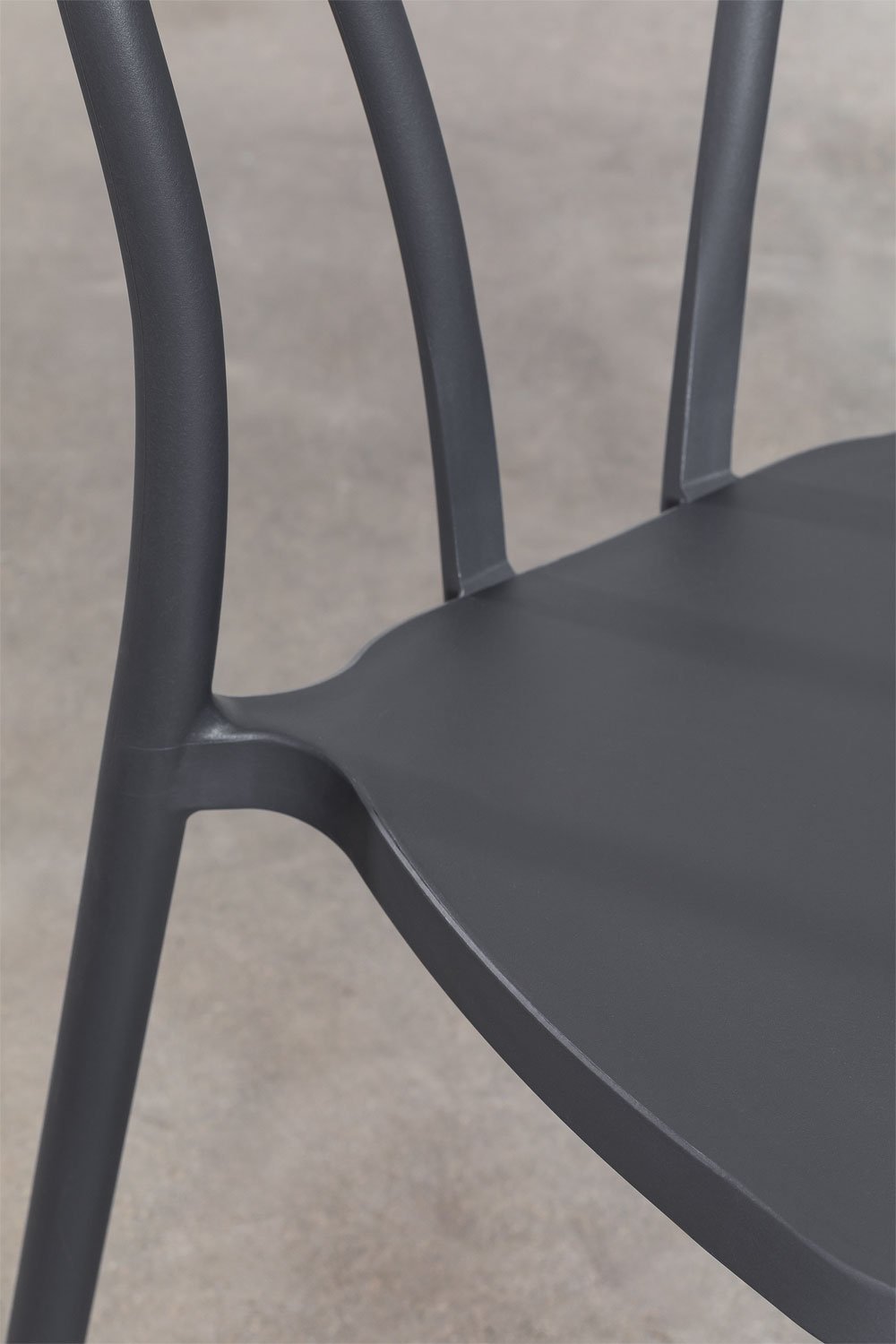 Stackable dining chair pack of 2 in polypropylene Mizzi, gallery image 5