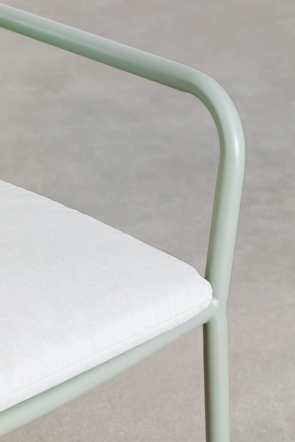 Stackable dining chair with aluminum armrests Alberta, gallery image 6