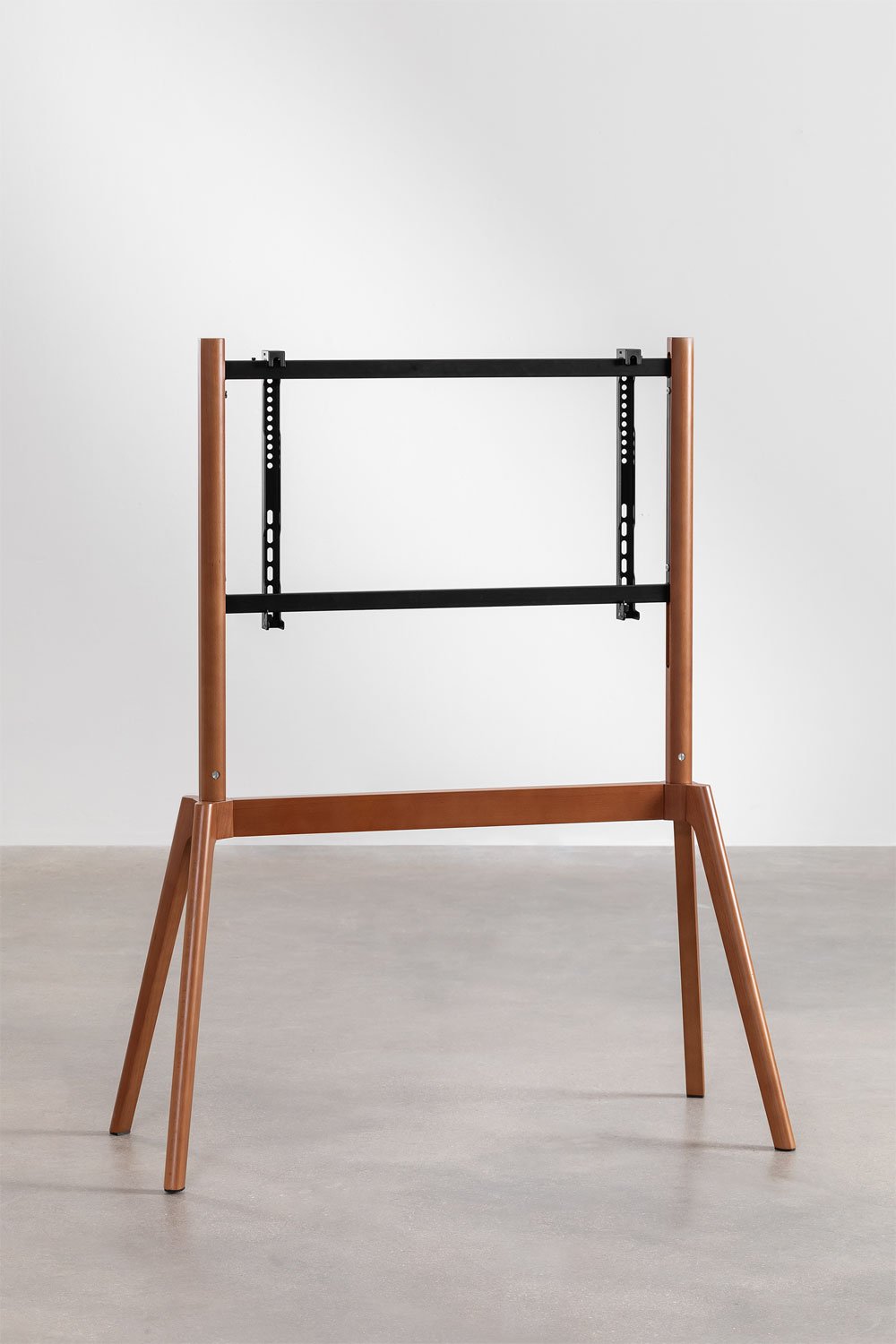 Curtiz steel and wood TV floor stand, gallery image 4