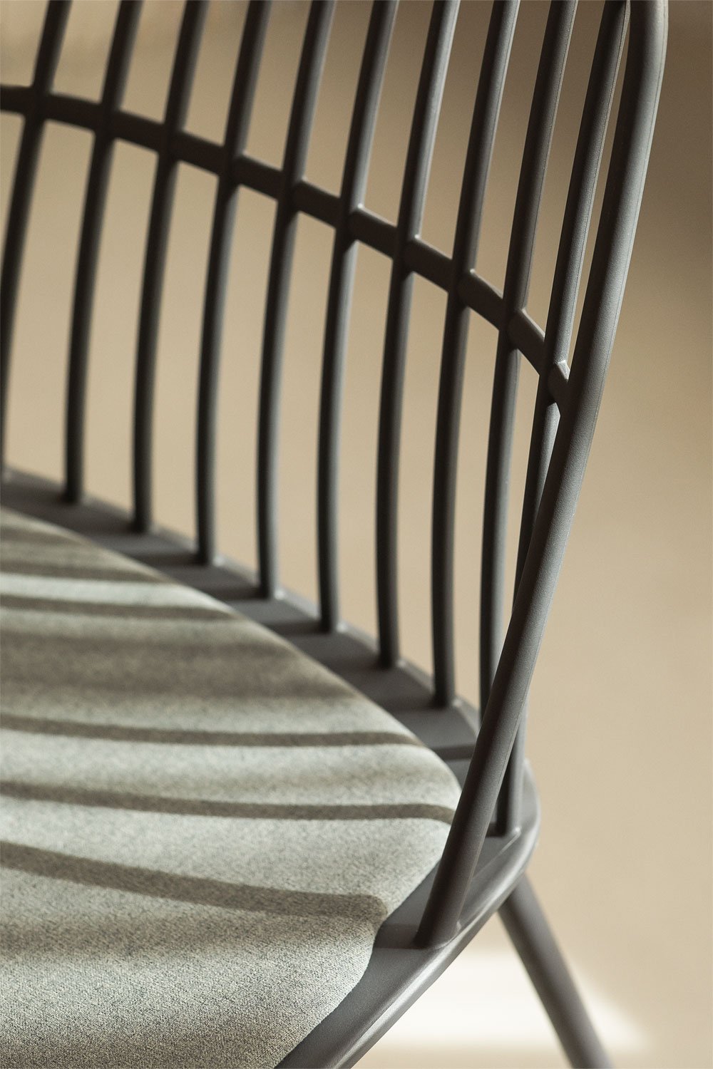 Pack of 2 Maeba dining chairs in polypropylene and steel, gallery image 2