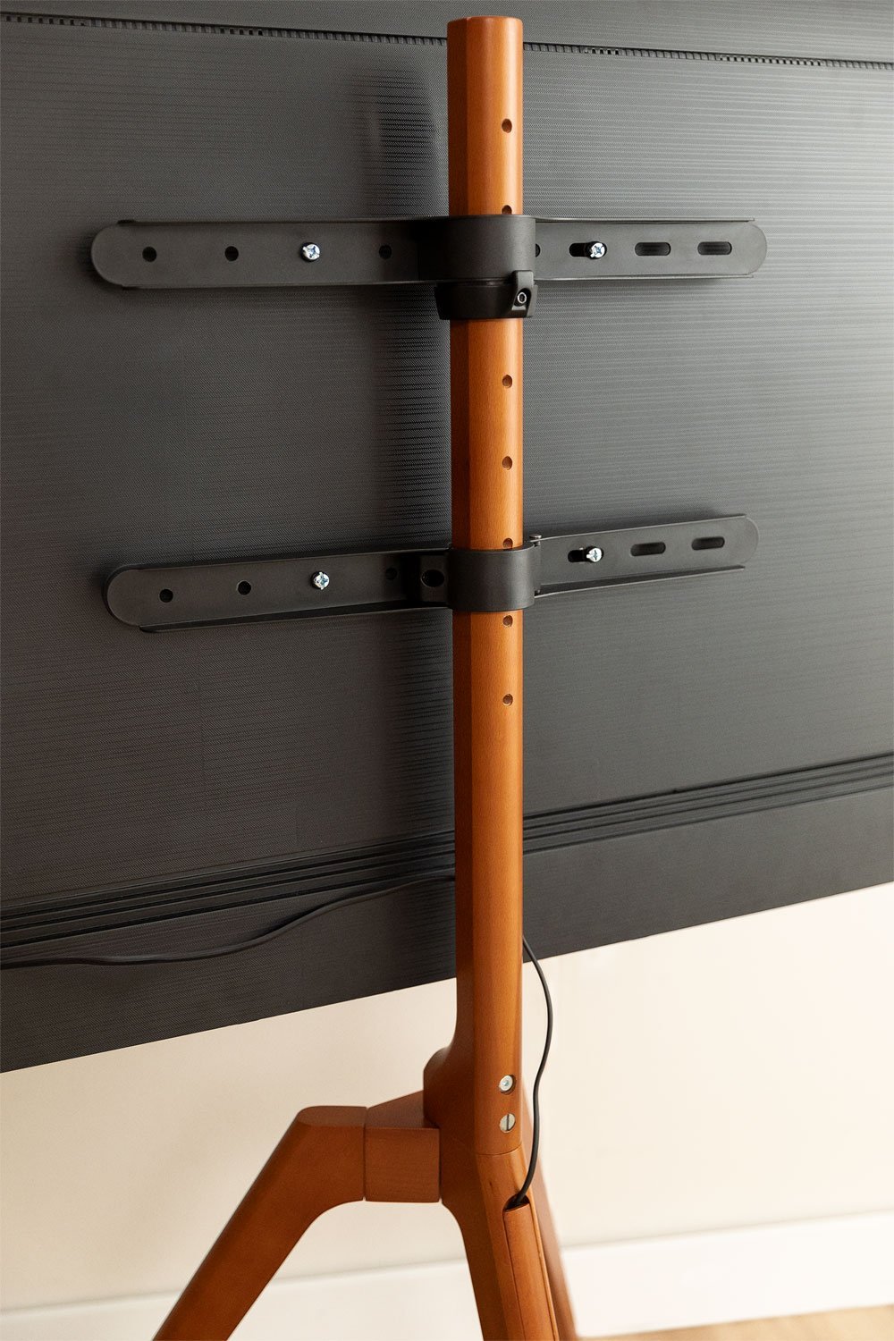 Tripod Stand for TV in Steel and Wood Curtiz, gallery image 2