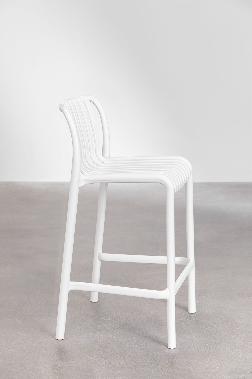 Wendell Stackable Polypropylene Bar Stool, gallery image 3