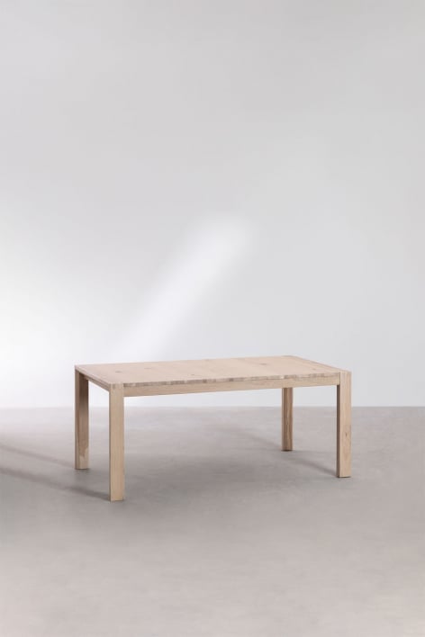 Extendable Rectangular Wooden Dining Table (170-260x95 cm) Quëbi