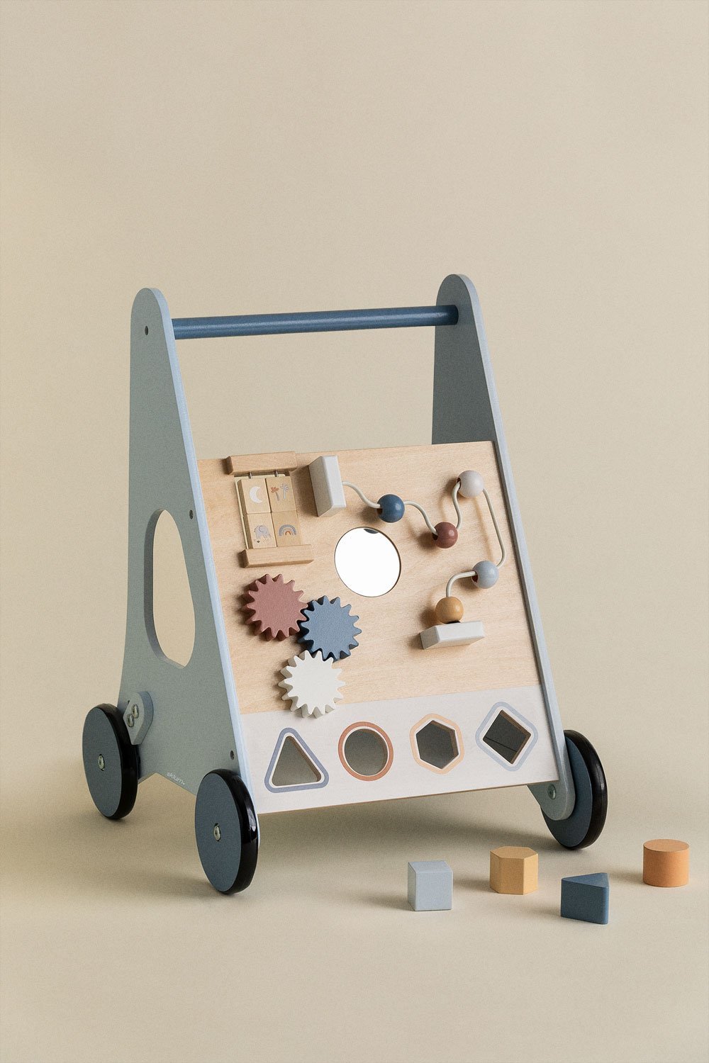 Bandile Kids wooden multi-activity walker cart, gallery image 1