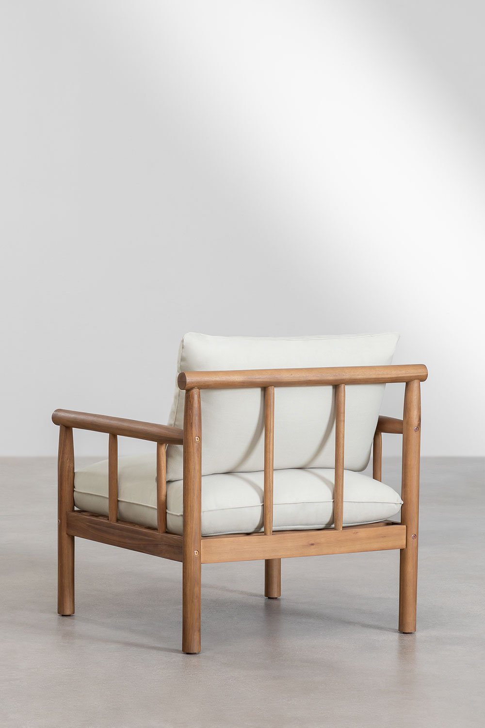 Melvin acacia wood garden armchair, gallery image 4