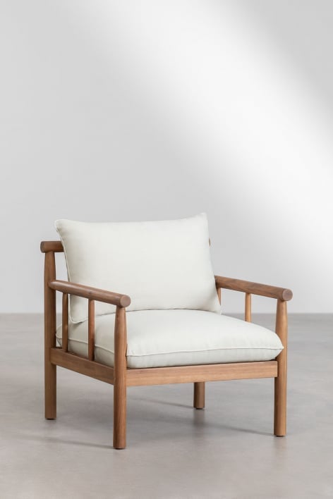 Pack of 2 Melvin Acacia Wood Garden Armchairs