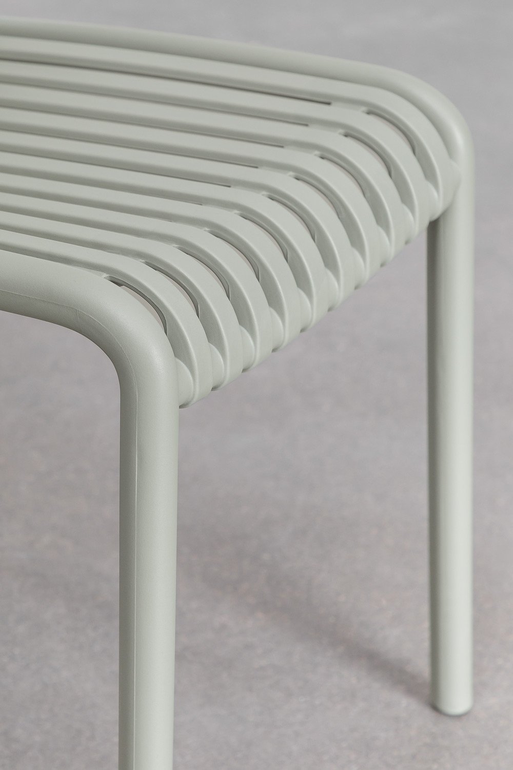 Pack of 4 Wendell polypropylene stackable dining chairs, gallery image 5