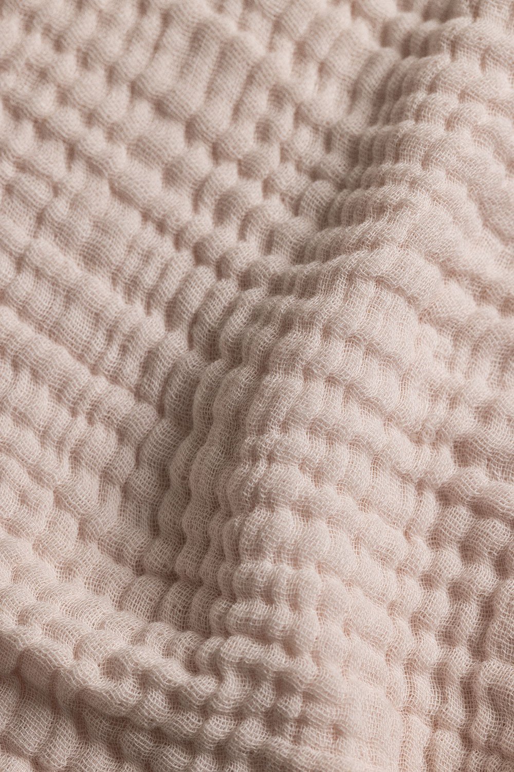 Cotton chiffon plaid blanket (185x125 cm) Eloi, gallery image 6