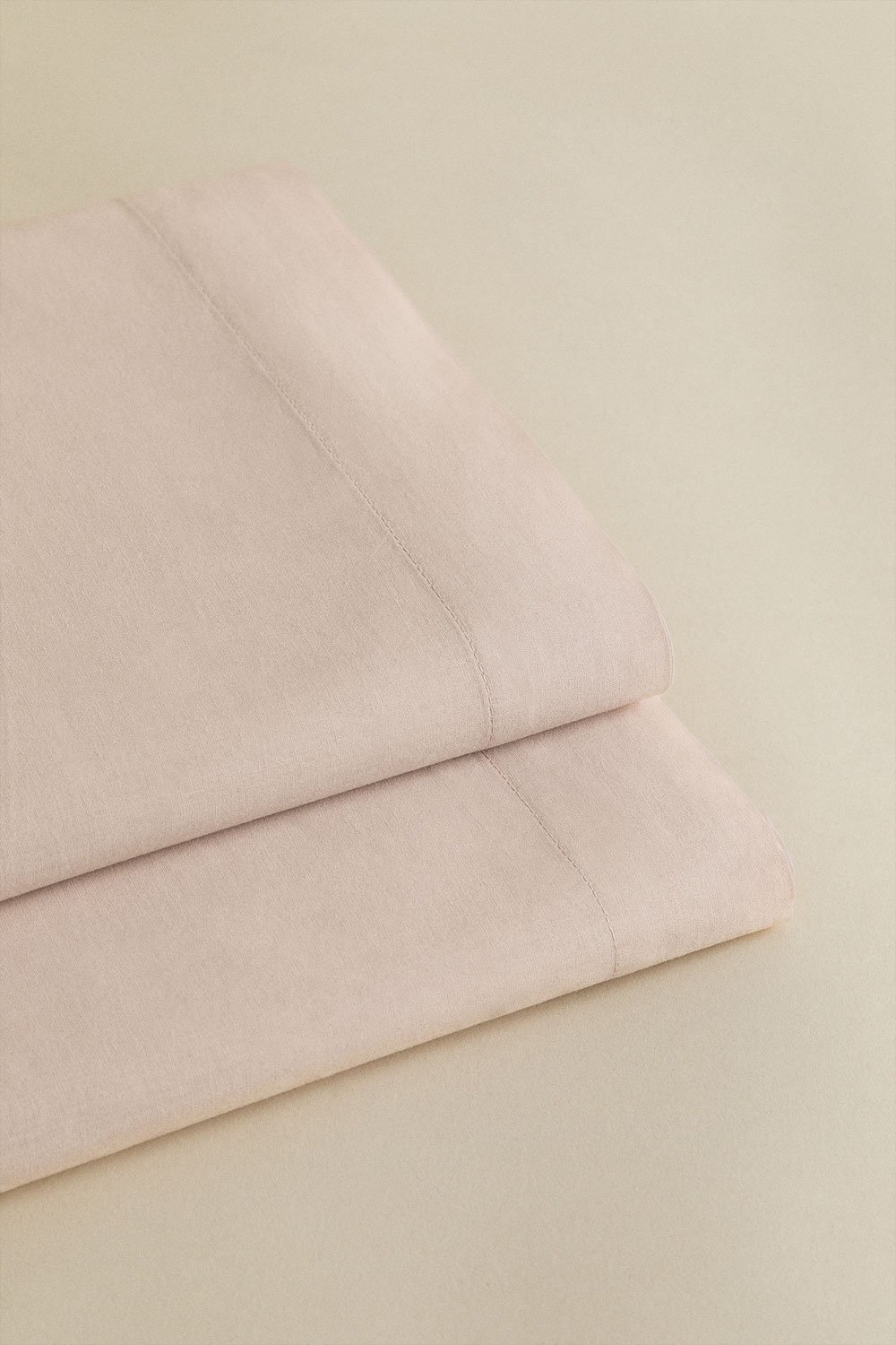 Lesia 180 Thread Count Percale Cotton Flat Sheet, gallery image 1