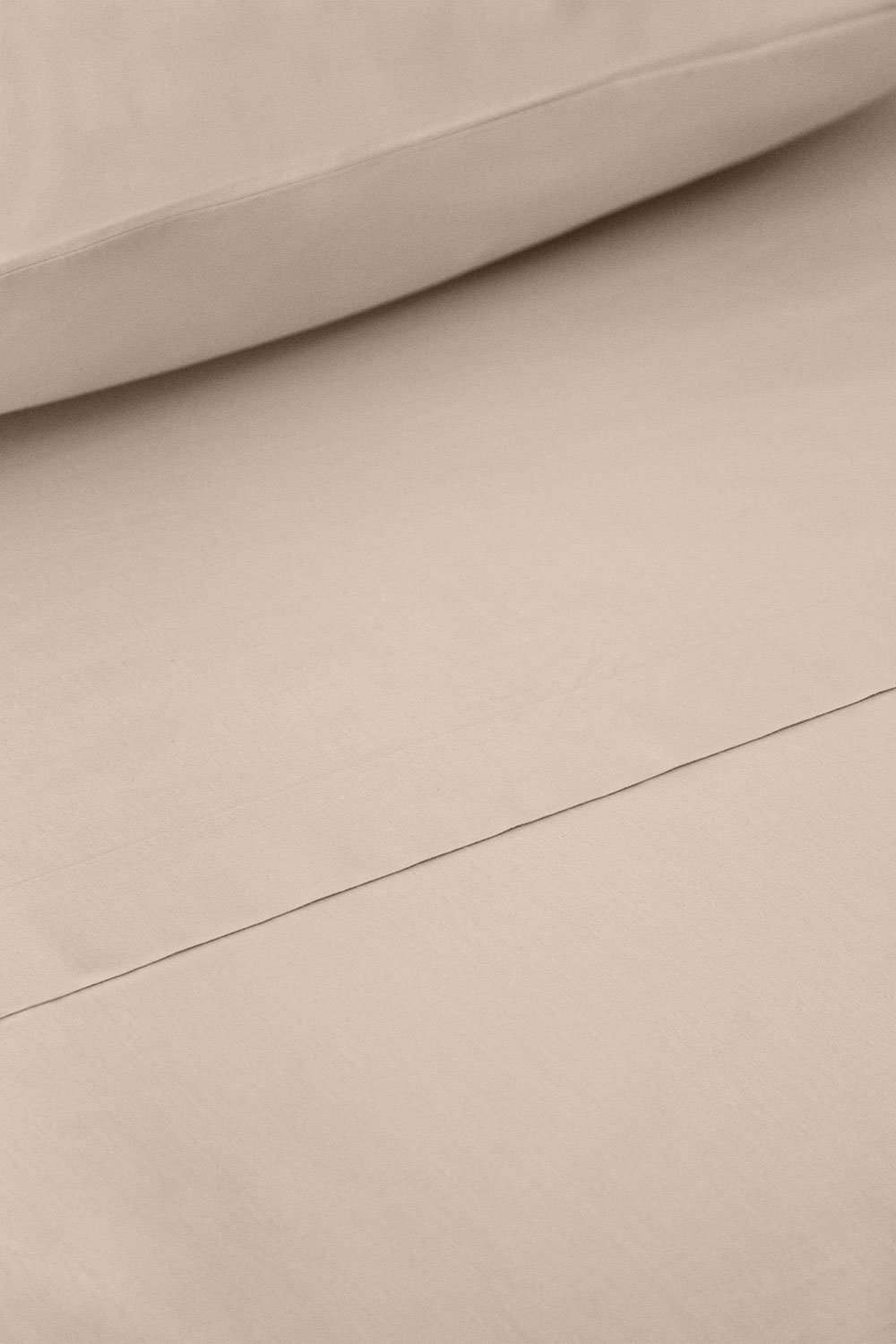 Lesia 180 thread count percale cotton top sheet, gallery image 2