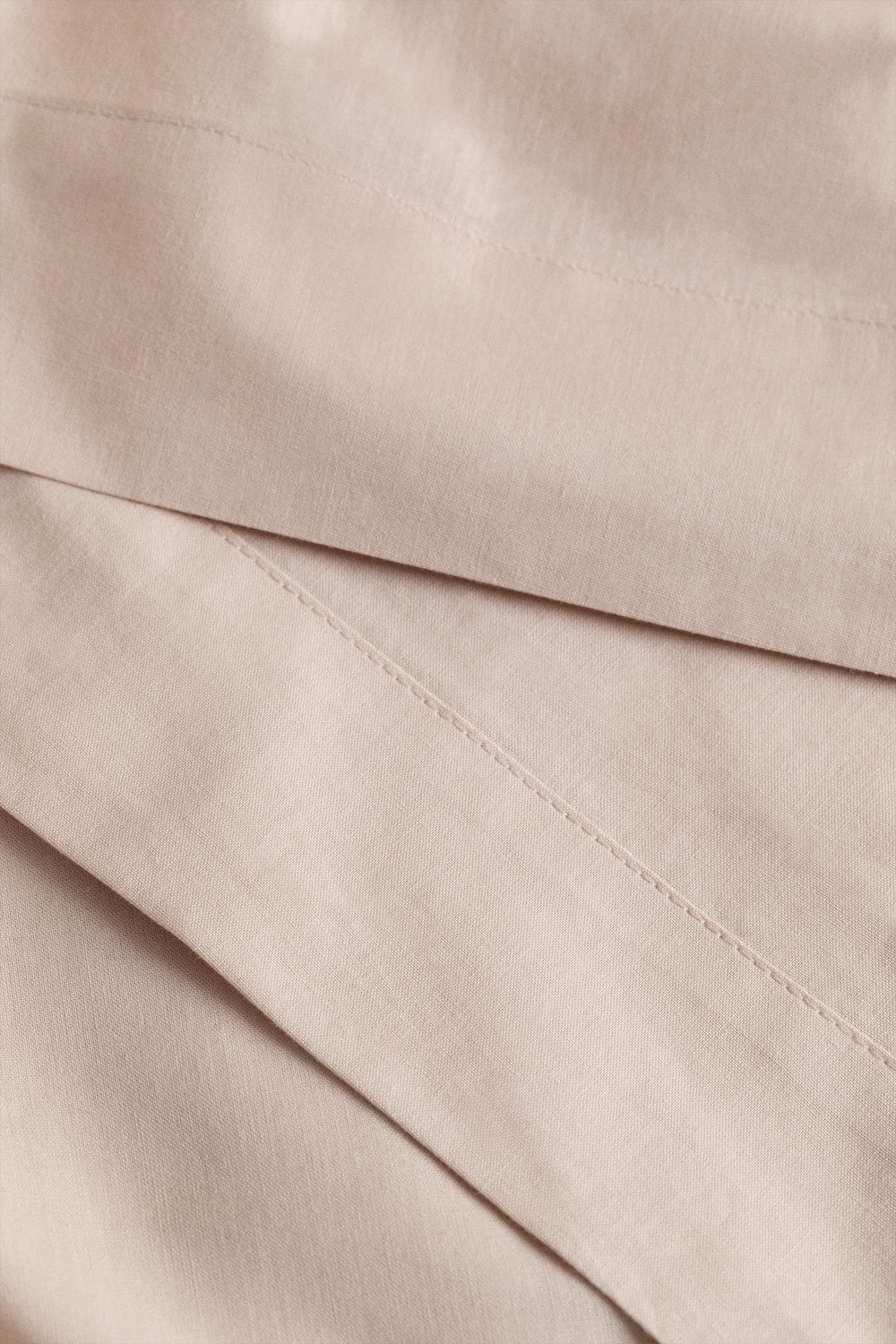 Lesia 180 thread count percale cotton top sheet, gallery image 3
