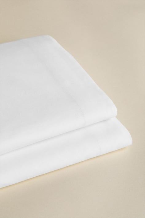 Lesia 180 thread count percale cotton top sheet