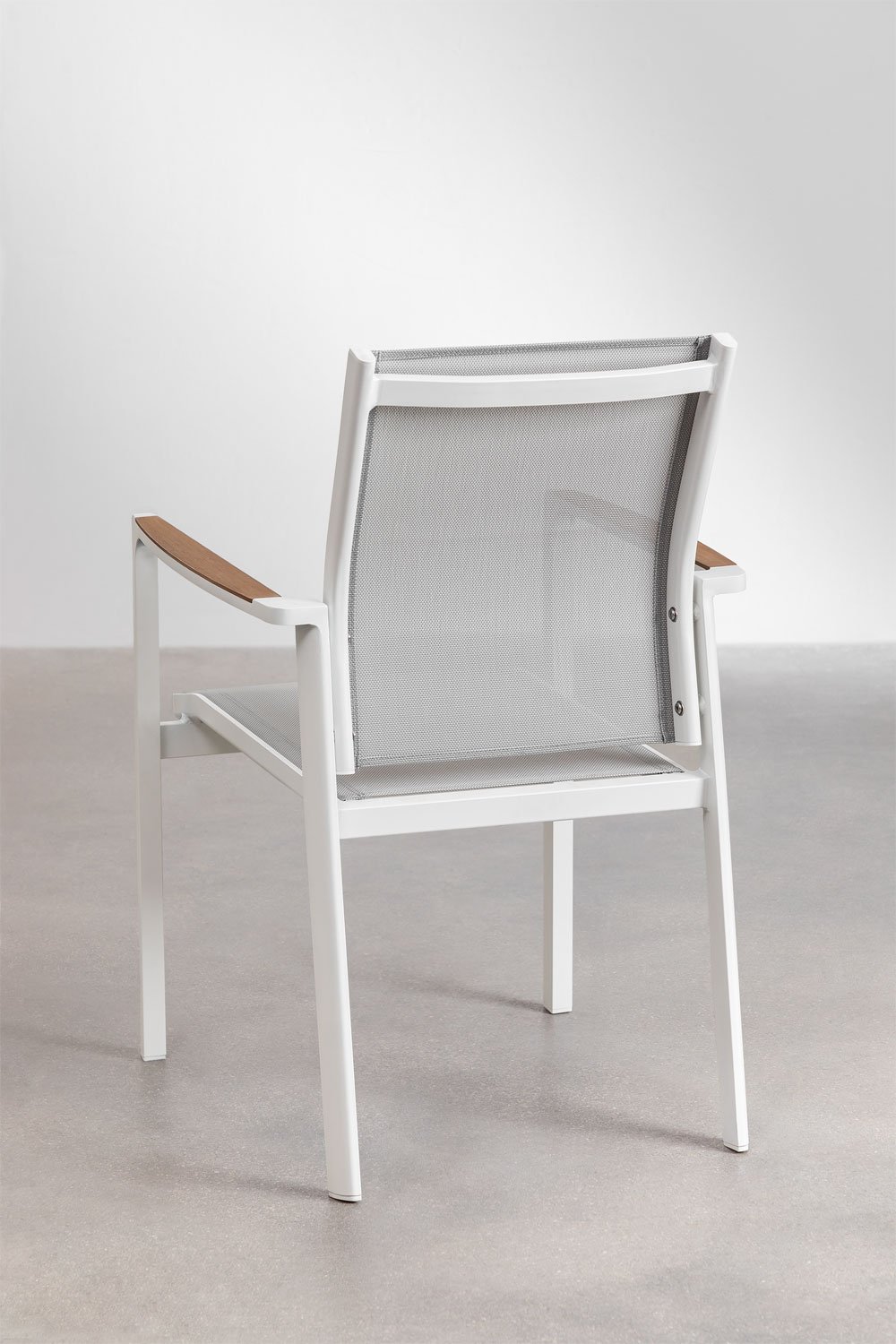 Stackable Garden Chair with Aluminum Armrests Elvira, gallery image 4