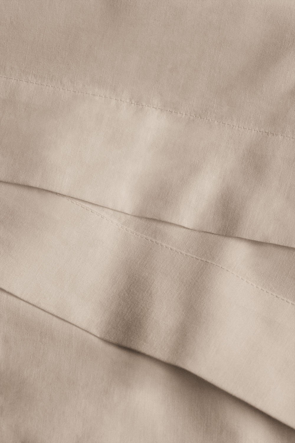 Lesia 180 thread count percale cotton top sheet, gallery image 3