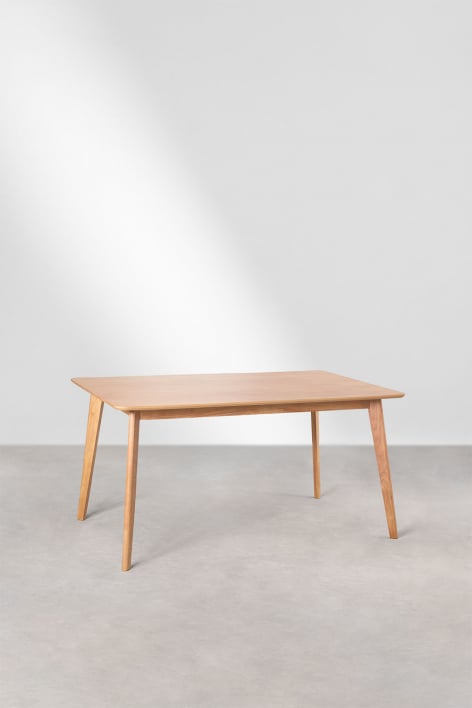 Kerhen rectangular wooden dining table (150x90 cm)