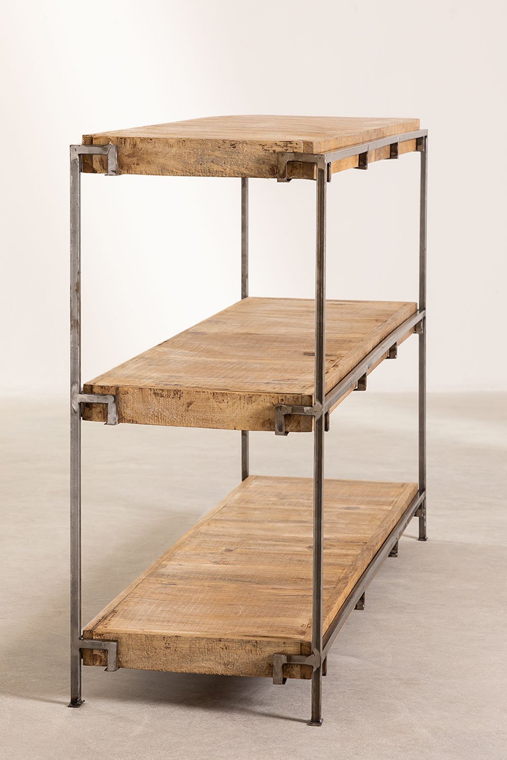 Inme Mango Wood 3 Shelf Shelf, gallery image 2