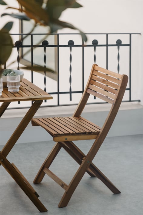 Delawer set of 2 folding garden chairs 