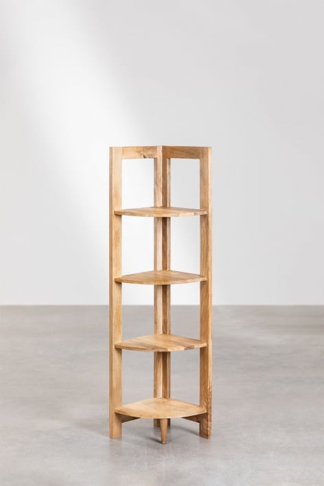 Pattell mango wood corner shelf