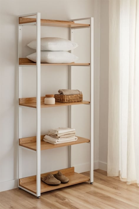 Ariaster steel and wood shelf