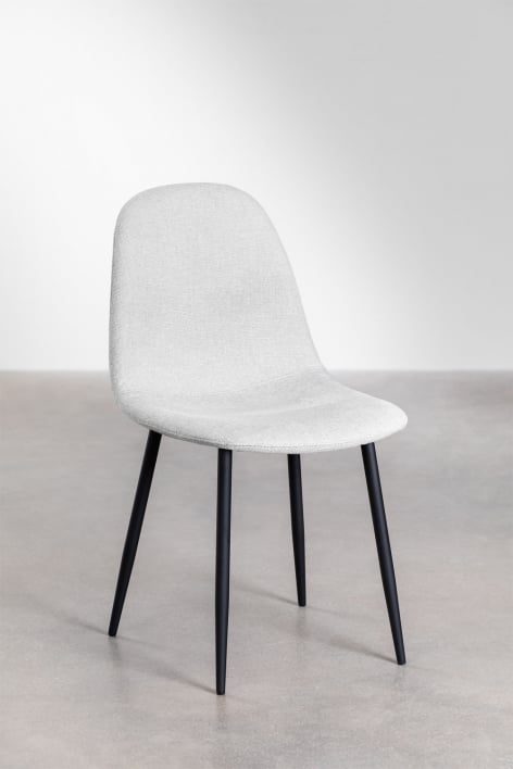 Glamm upholstered dining chair - BLACK