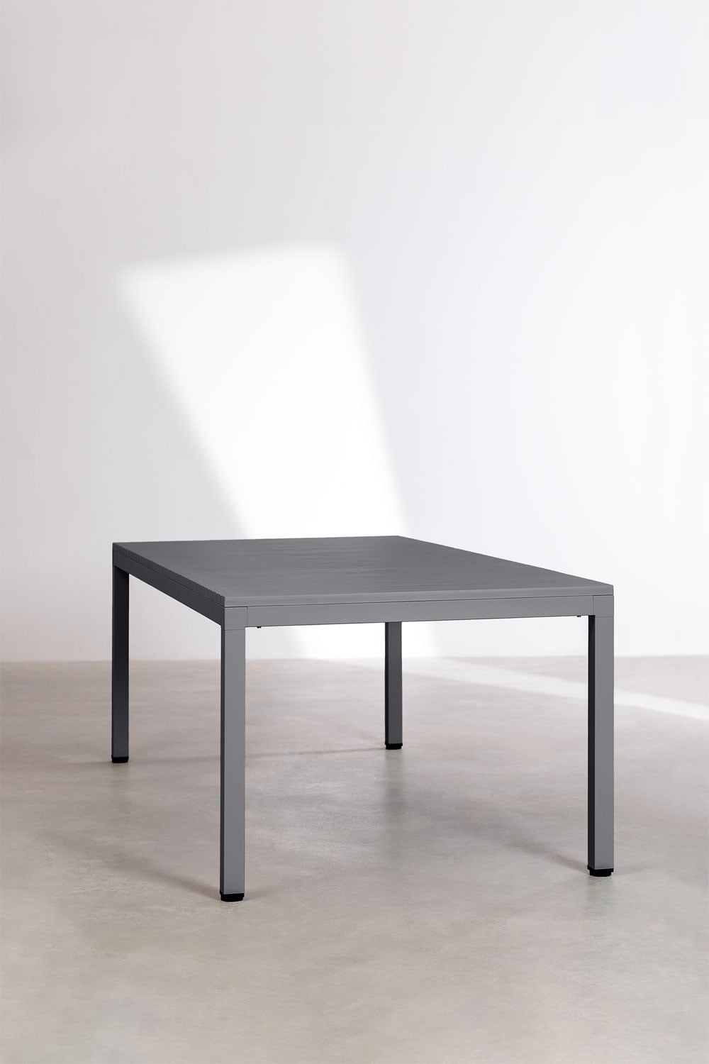 Marti rectangular garden table 210x100 cm in aluminum, gallery image 2