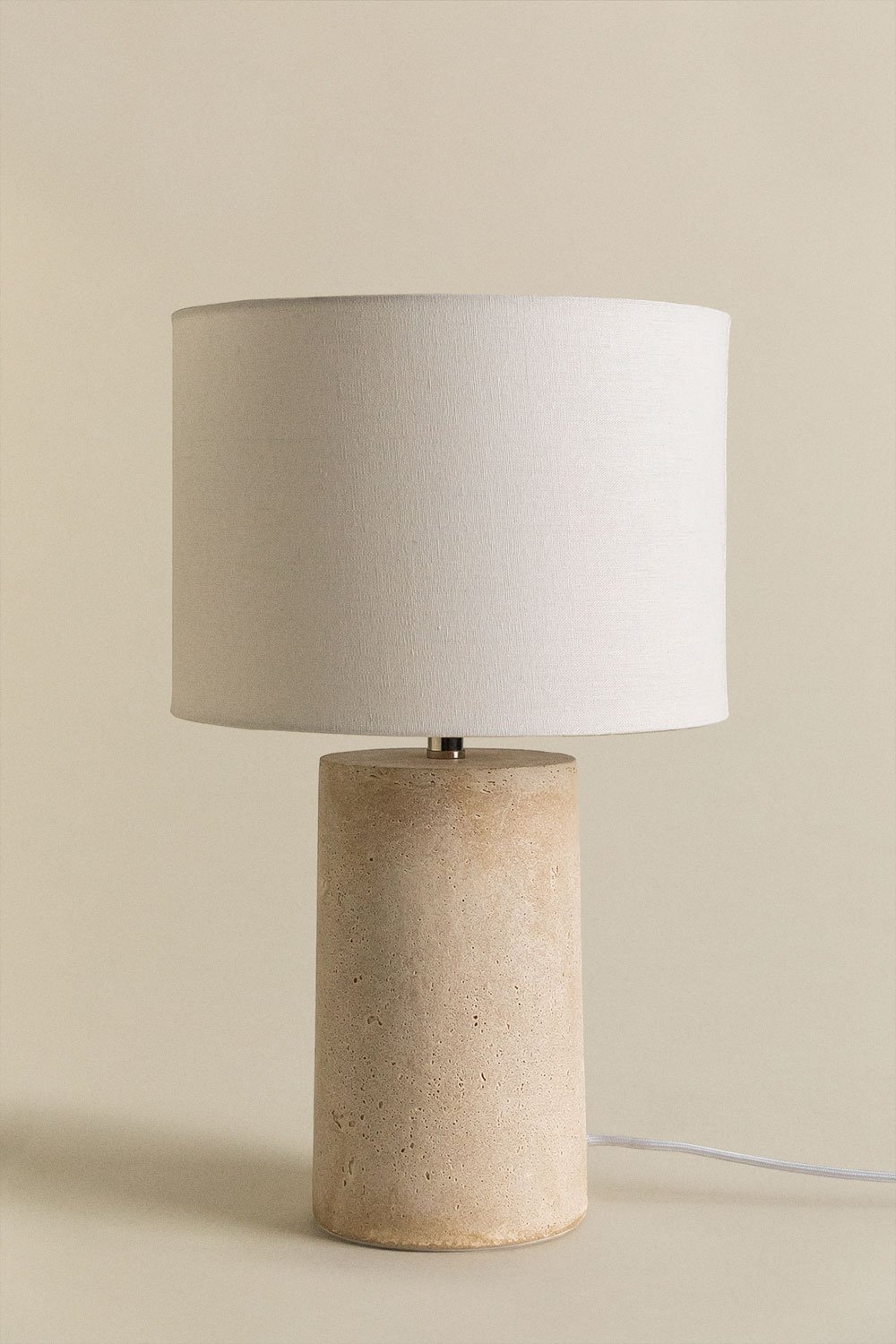 Dianta Linen and Fiberglass Table Lamp, gallery image 2