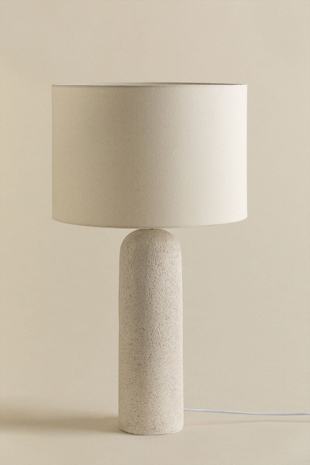 Otile Linen and Fiberglass Table Lamp, gallery image 2