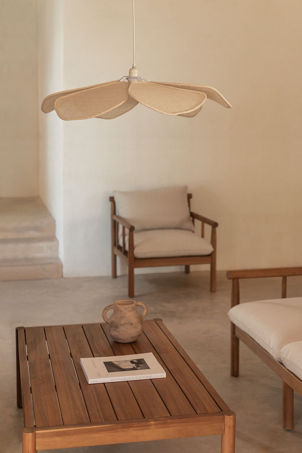 Benavid Linen Ceiling Lamp, gallery image 1