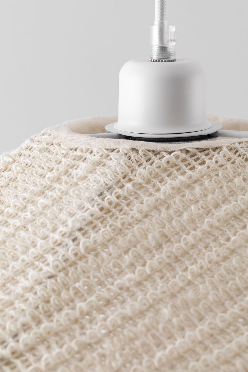 Massina linen ceiling lamp, gallery image 4