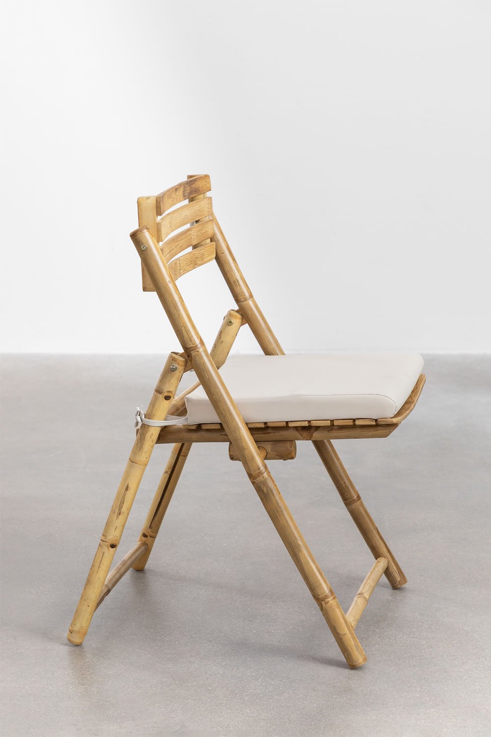 Nelida folding bamboo garden chair, gallery image 3