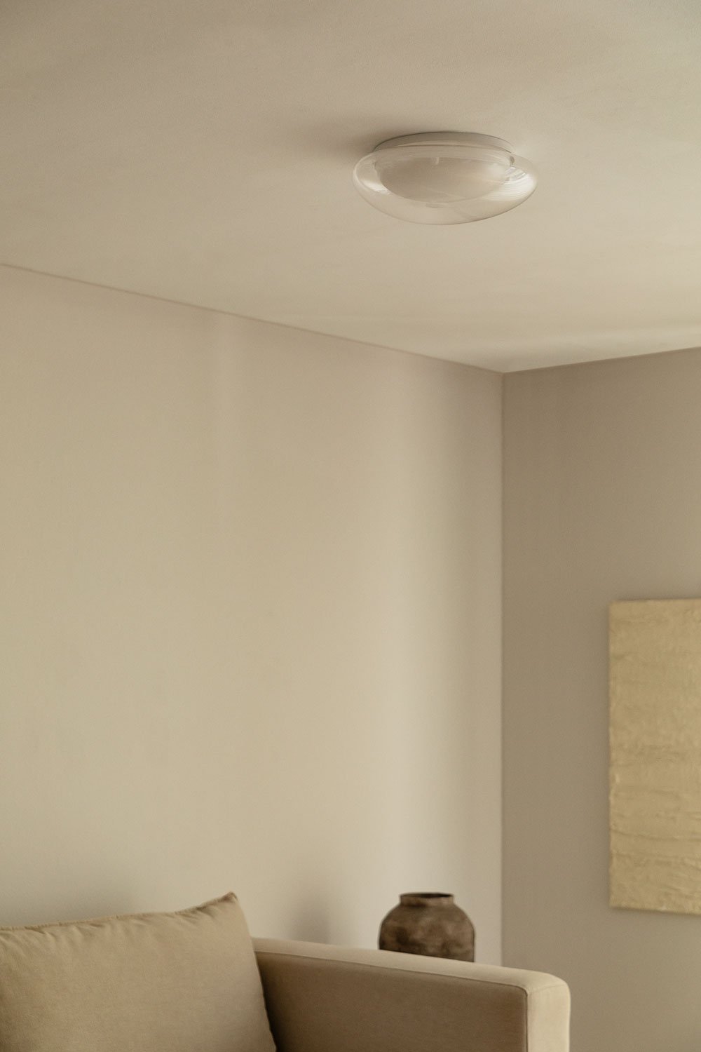 LED Ceiling Lamp in Methacrylate and Metal Salaviza , gallery image 1