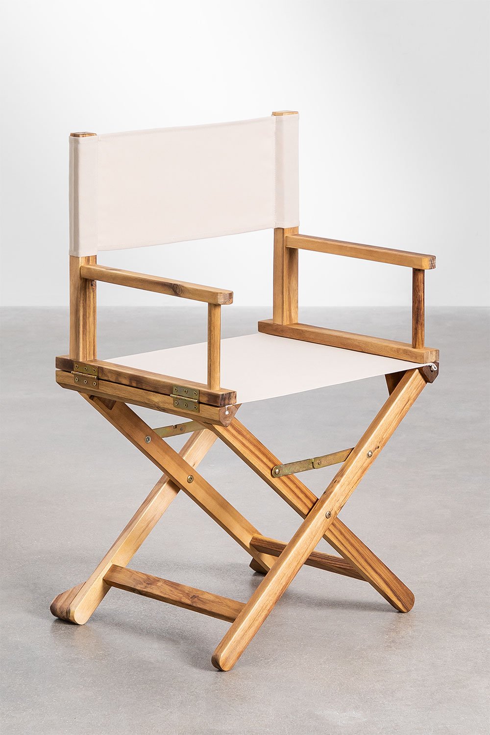 Ridley Wooden Garden Folding Director's Chair, gallery image 1