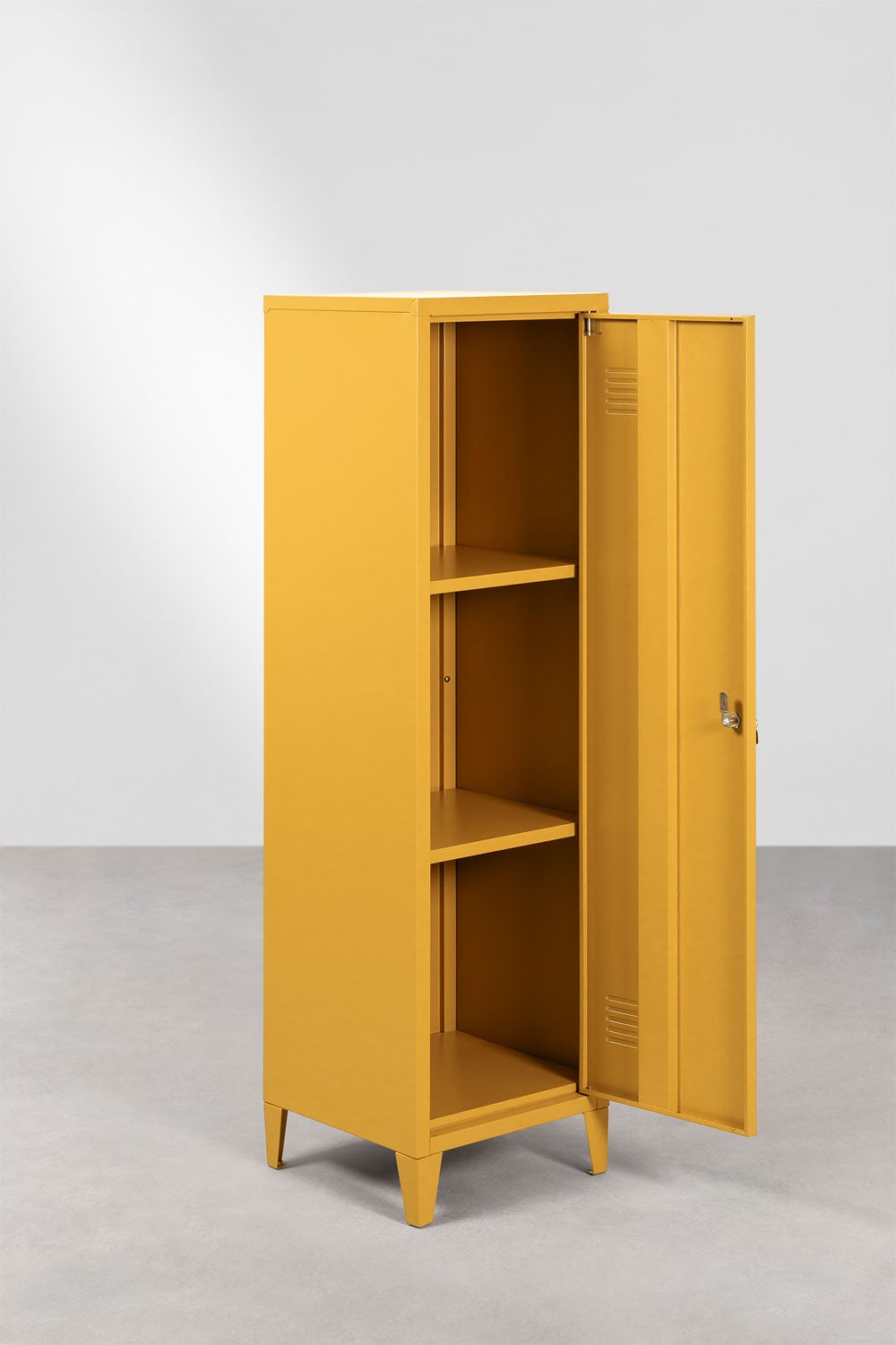 Locker Wardrobe 40x140 cm in albero yellow Steel Pohpli, gallery image 3