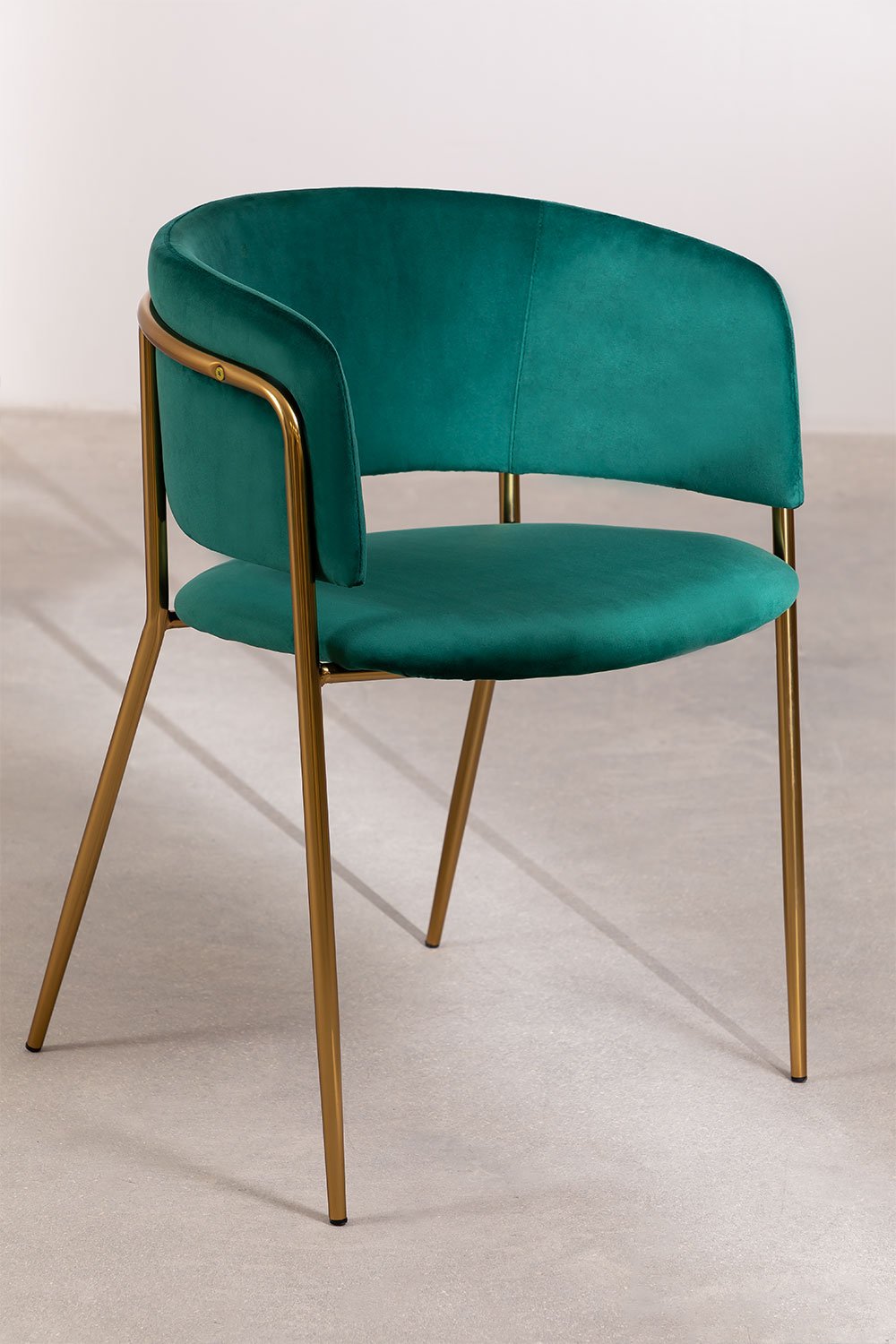 Nalon Velvet Dining Chair, gallery image 1
