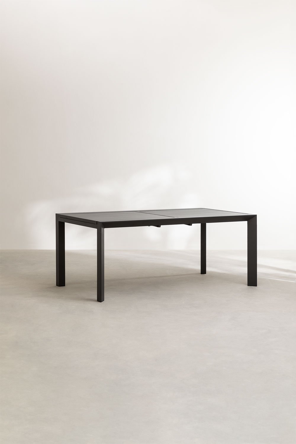 Rectangular garden table 180-240x100 cm extendable in Starmi aluminum, gallery image 3