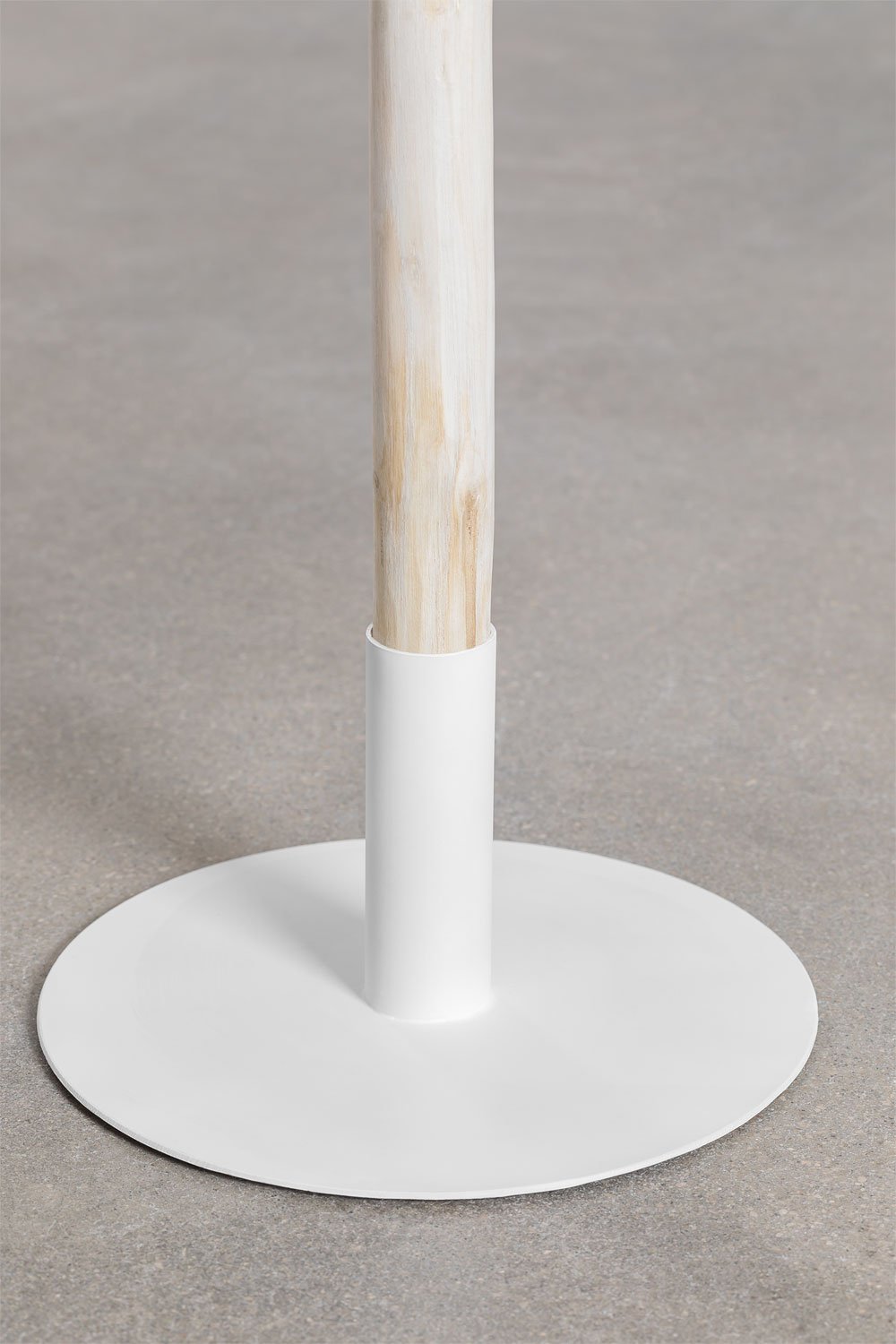 Standing Coat Rack in Teak Wood and Metal Merlo, gallery image 3